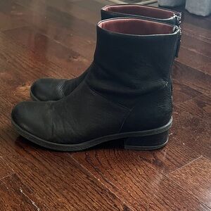 Women’s Dansko Black Leather Ankle Boots